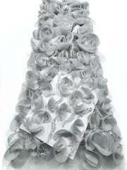 Affordable high quality lace fabric with beads pearls and sequins wedding dress lace fabric