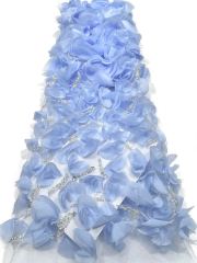 Affordable high quality lace fabric with beads pearls and sequins wedding dress lace fabric