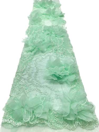 Affordable high quality lace fabric with beads pearls and sequins wedding dress lace fabric