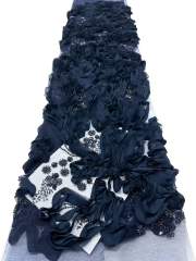 Affordable high quality lace fabric with beads pearls and sequins wedding dress lace fabric