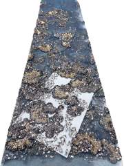 Affordable high quality lace fabric with beads pearls and sequins wedding dress lace fabric