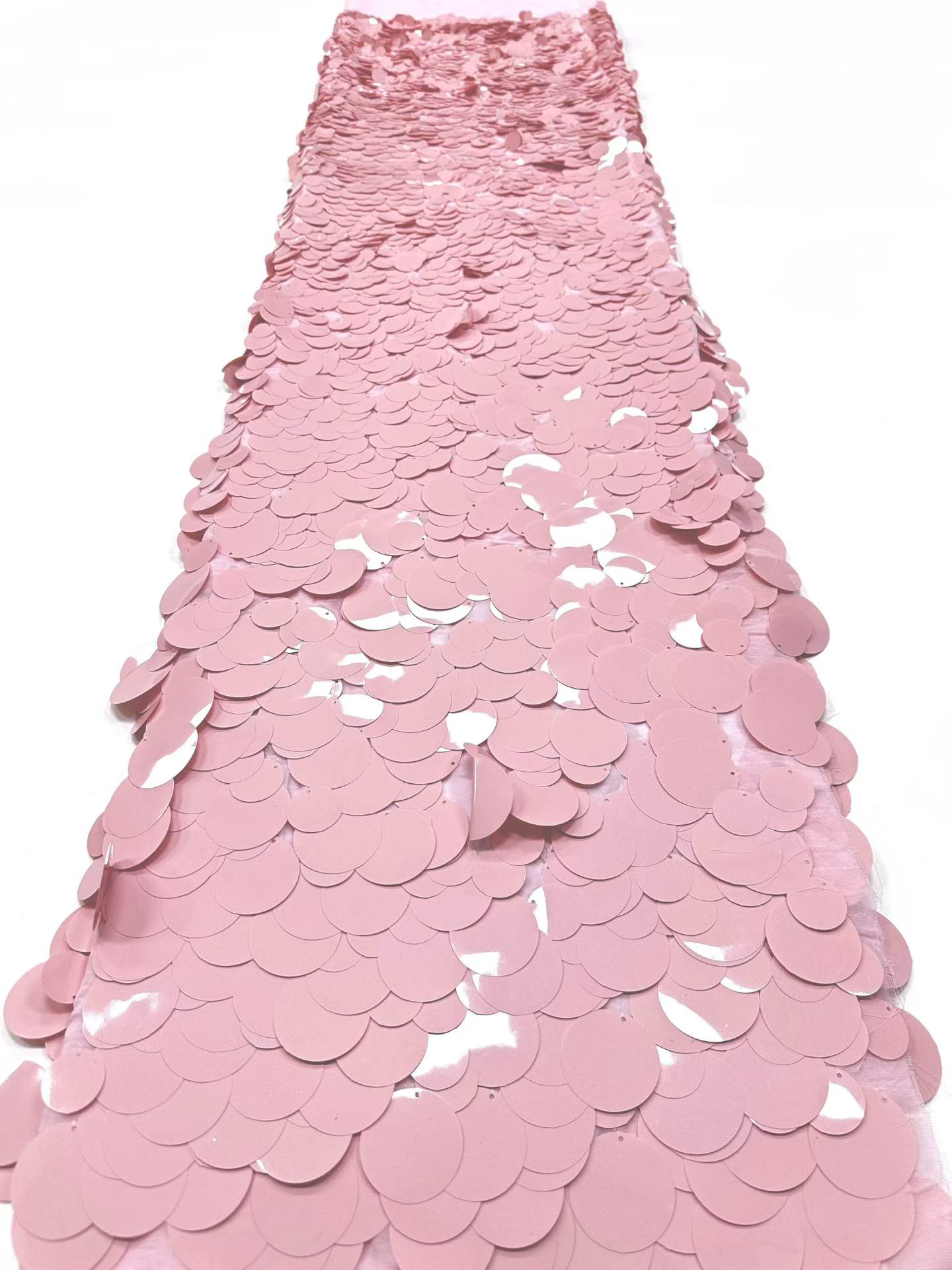 Affordable high quality lace fabric with beads pearls and sequins wedding dress lace fabric