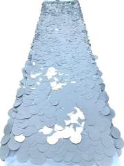 Affordable high quality lace fabric with beads pearls and sequins wedding dress lace fabric