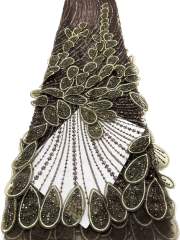 Affordable high quality lace fabric with beads pearls and sequins wedding dress lace fabric