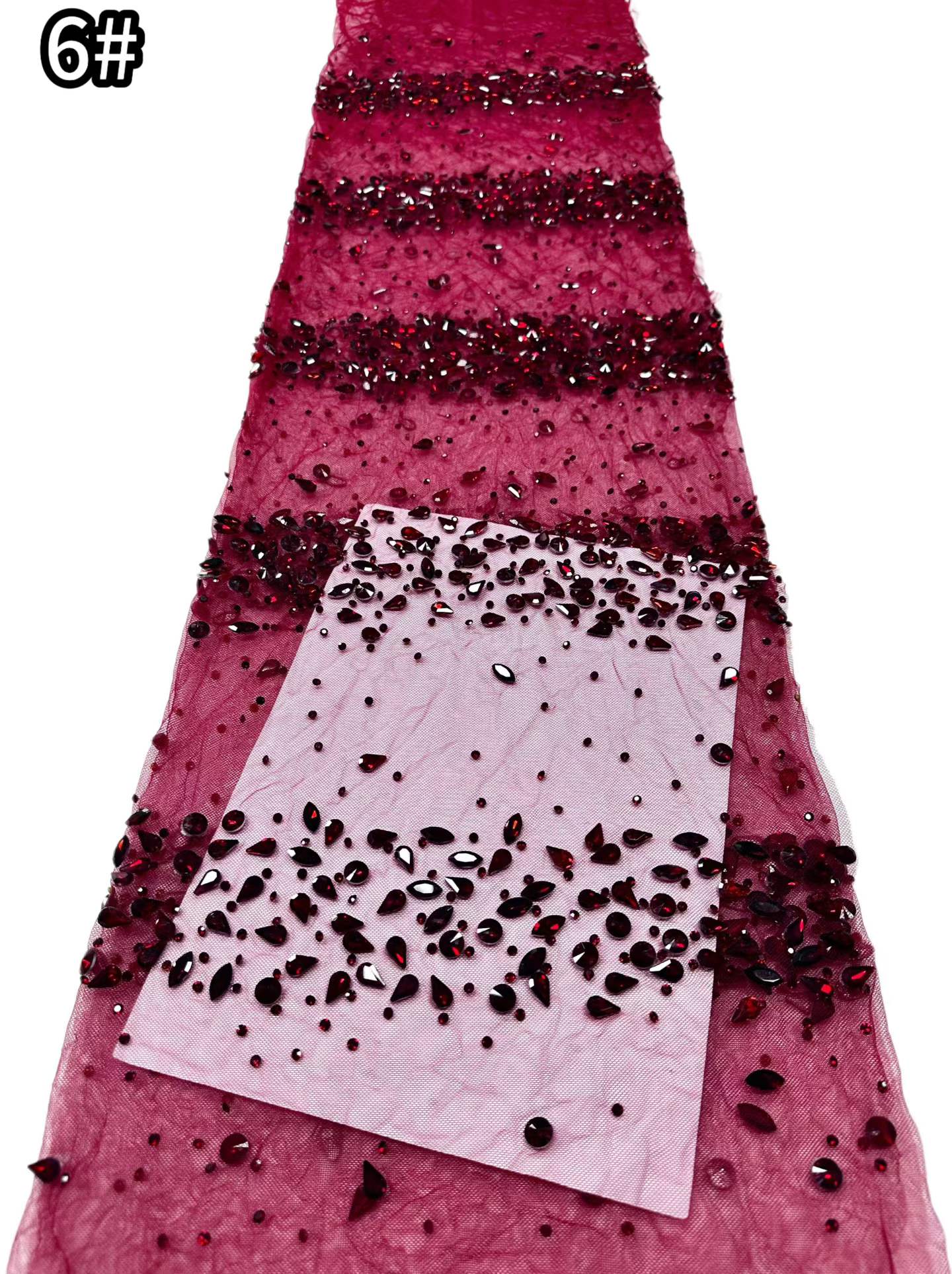 Affordable high quality lace fabric with beads pearls and sequins wedding dress lace fabric