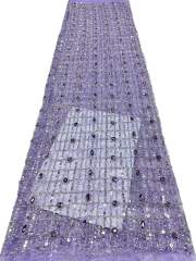 Affordable high quality lace fabric with beads pearls and sequins wedding dress lace fabric