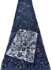 Affordable high quality lace fabric with beads pearls and sequins wedding dress lace fabric