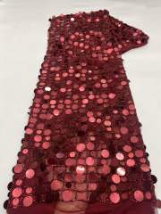 Affordable high quality lace fabric with beads pearls and sequins wedding dress lace fabric