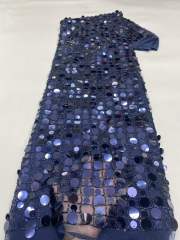 Affordable high quality lace fabric with beads pearls and sequins wedding dress lace fabric