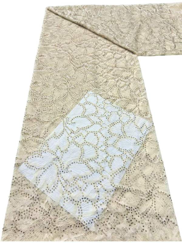 European style sequins embroidered wedding high density lace dress