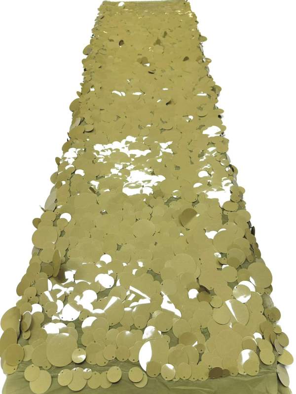 Hot-sale French textiles embroidery with sequin lace fabric suitable for sublimation