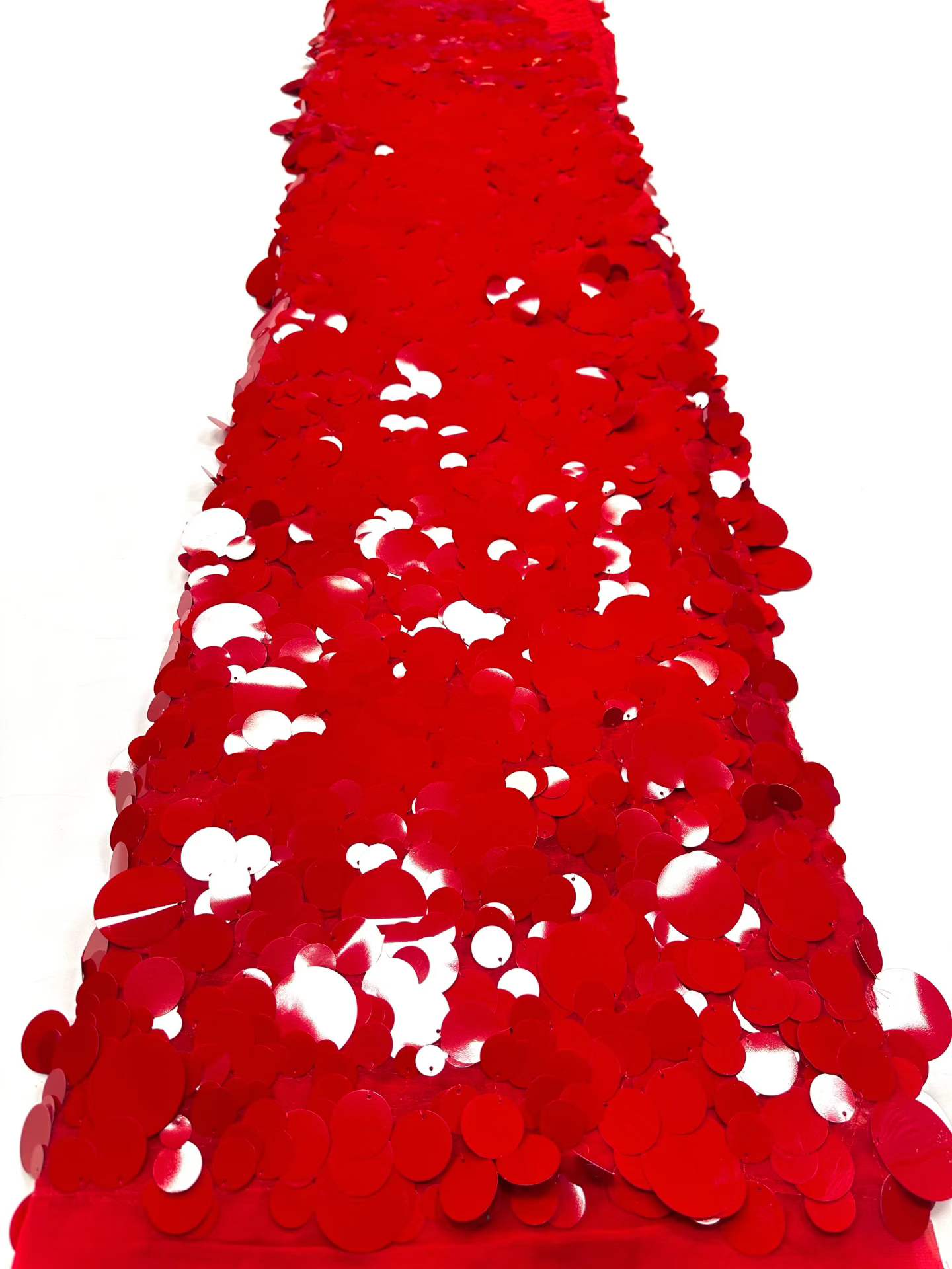 Hot-sale French textiles embroidery with sequin lace fabric suitable for sublimation