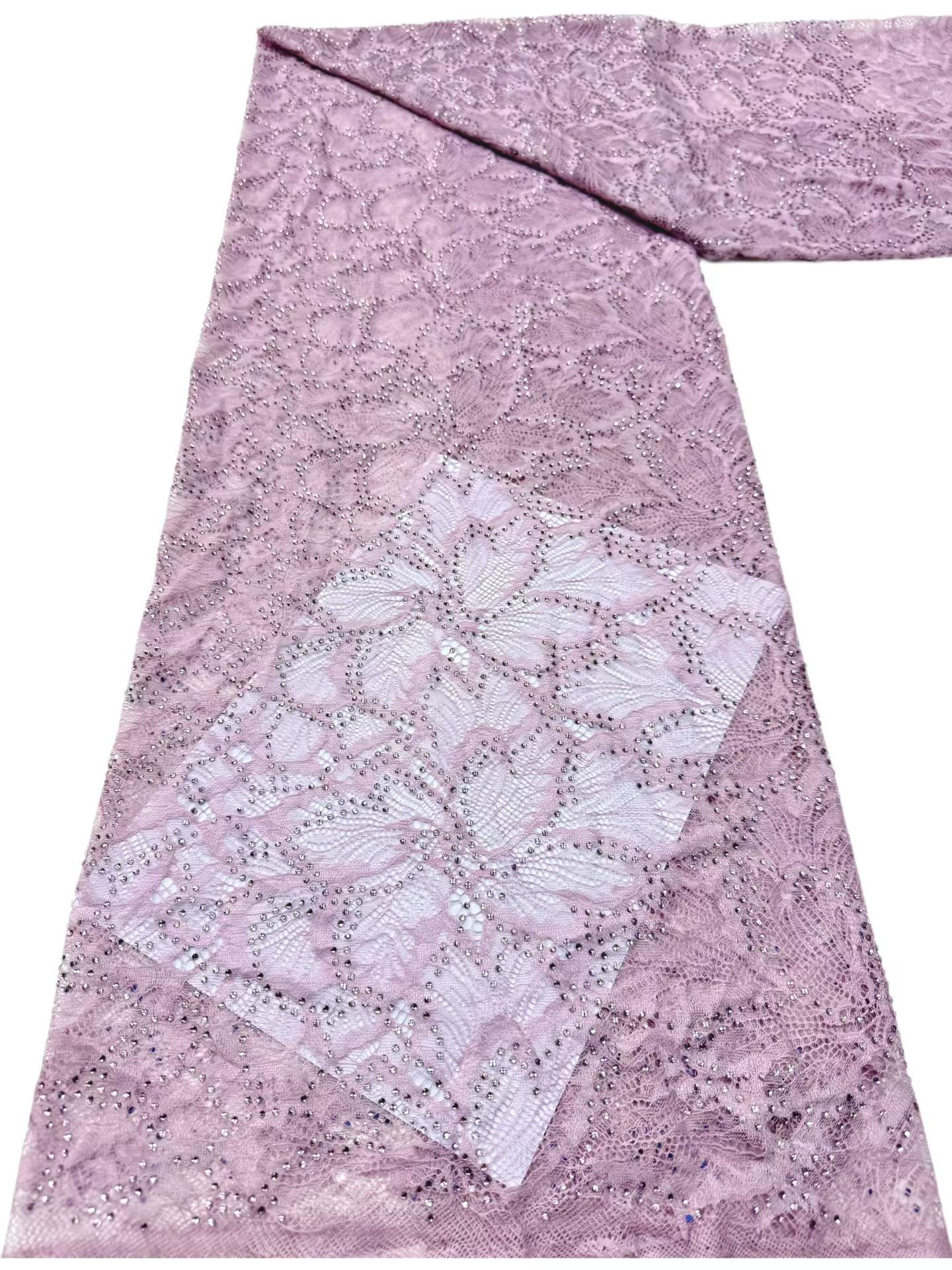 European style sequins embroidered wedding high density lace dress