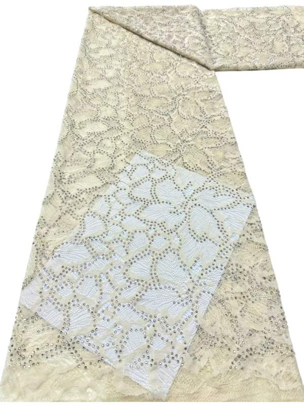 European style sequins embroidered wedding high density lace dress