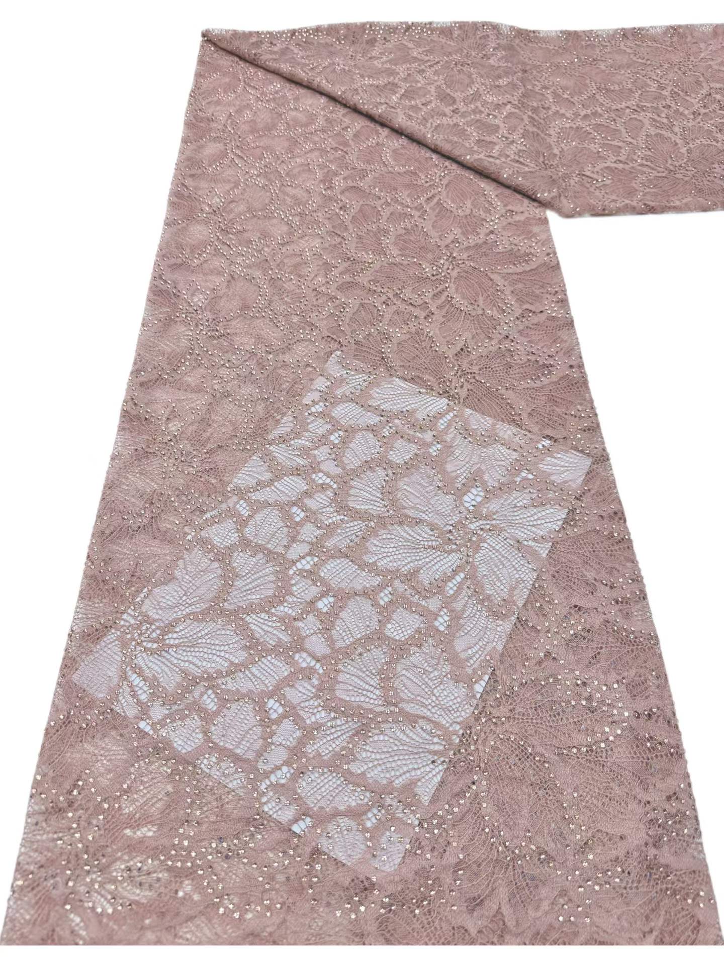 European style sequins embroidered wedding high density lace dress