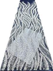 European style sequins embroidered wedding high density lace dress