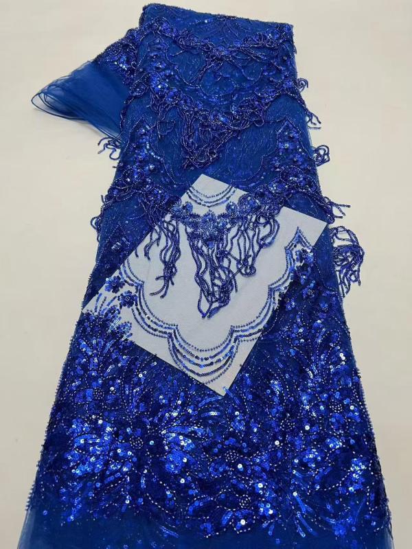 European style sequins embroidered wedding high density lace dress