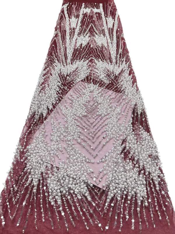 European style sequins embroidered wedding high density lace dress