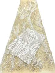 European style sequins embroidered wedding high density lace dress