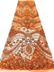 European style sequins embroidered wedding high density lace dress