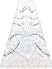 European style sequins embroidered wedding high density lace dress