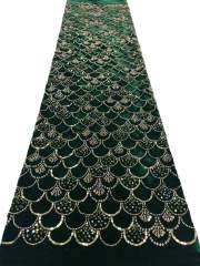 European style sequins embroidered wedding high density lace dress