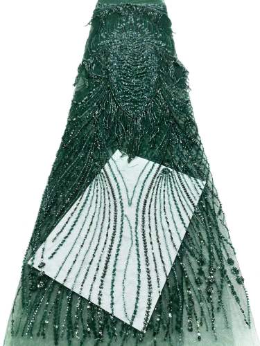 Hot-sale French textiles embroidery with sequin lace fabric suitable for sublimation