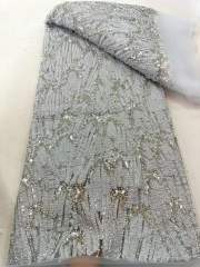 European style sequins embroidered wedding high density lace dress