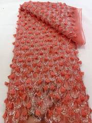 European style sequins embroidered wedding high density lace dress