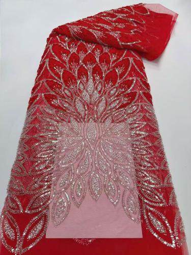 European style sequins embroidered wedding high density lace dress