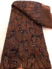 European style sequins embroidered wedding high density lace dress