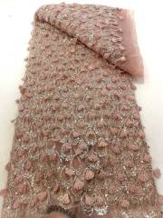 European style sequins embroidered wedding high density lace dress