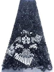 European style sequins embroidered wedding high density lace dress