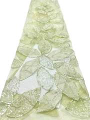 European style sequins embroidered wedding high density lace dress