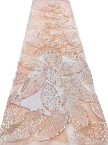 European style sequins embroidered wedding high density lace dress