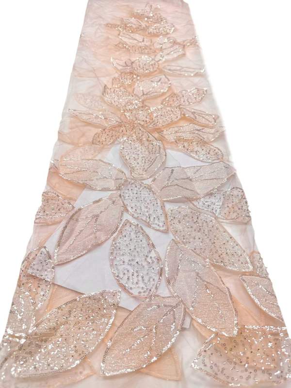 European style sequins embroidered wedding high density lace dress