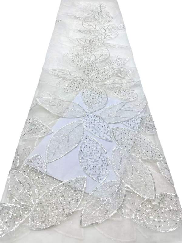 European style sequins embroidered wedding high density lace dress