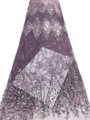 European style sequins embroidered wedding high density lace dress