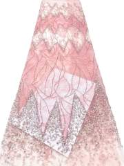European style sequins embroidered wedding high density lace dress