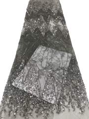 European style sequins embroidered wedding high density lace dress
