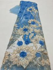 European style sequins embroidered wedding high density lace dress
