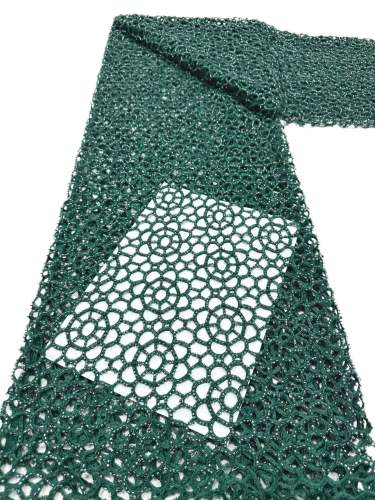 European style sequins embroidered wedding high density lace dress