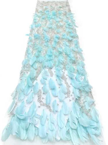Hot-sale French textiles embroidery with sequin lace fabric suitable for sublimation