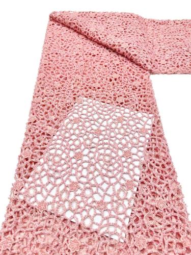 Hot-sale French textiles embroidery with sequin lace fabric suitable for sublimation
