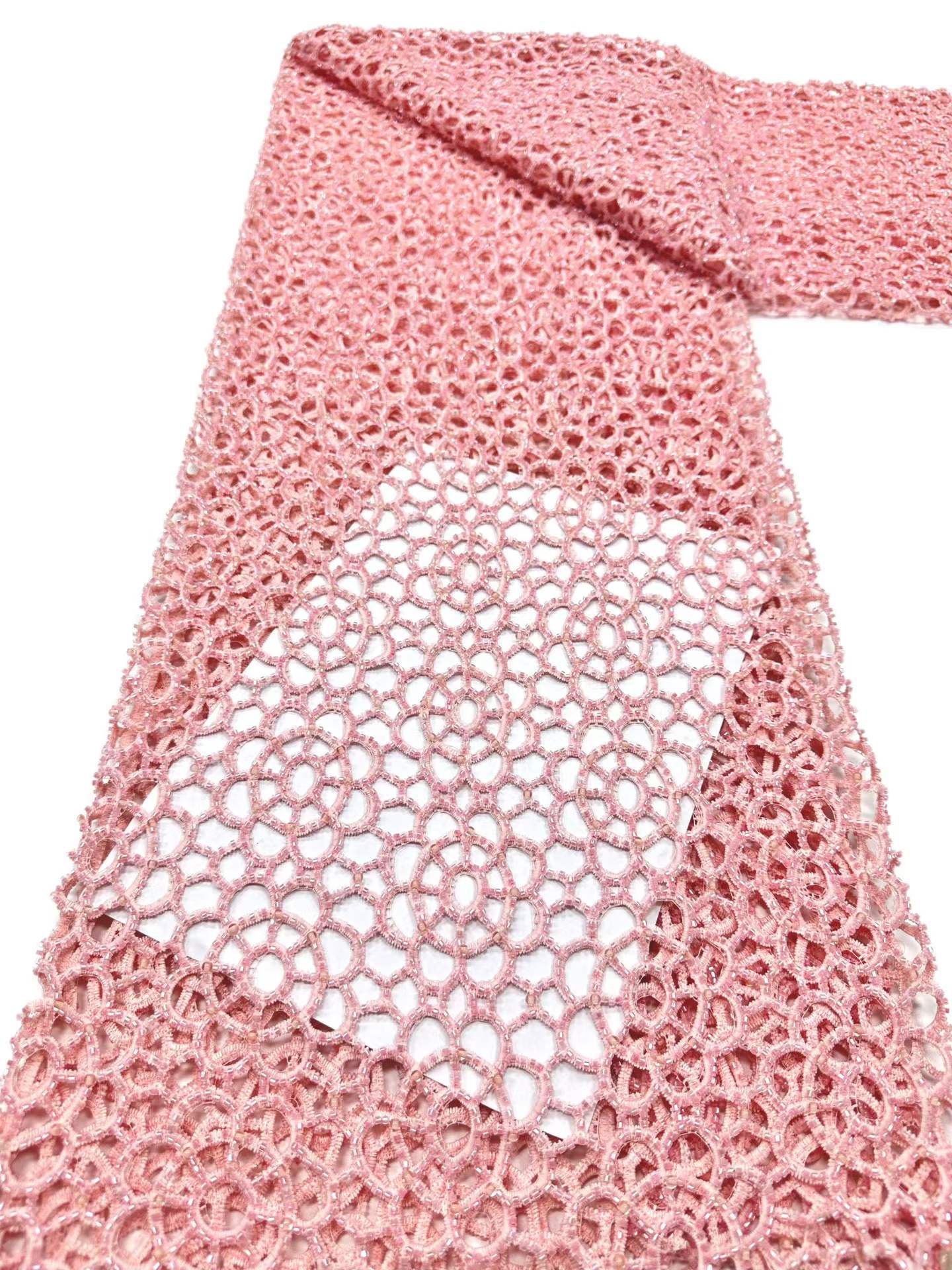 European style sequins embroidered wedding high density lace dress