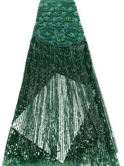 Hot-sale French textiles embroidery with sequin lace fabric suitable for sublimation