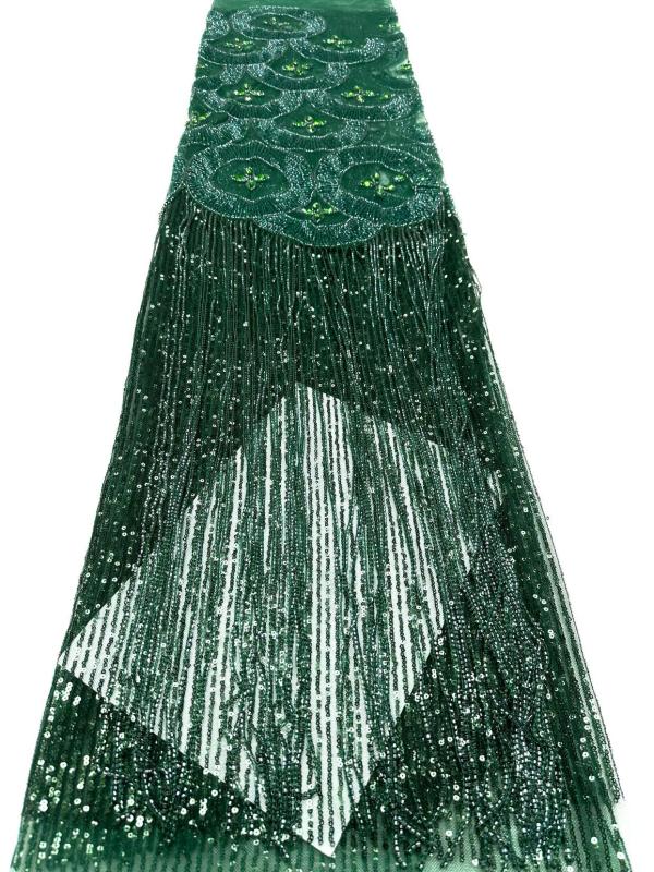 Hot-sale French textiles embroidery with sequin lace fabric suitable for sublimation
