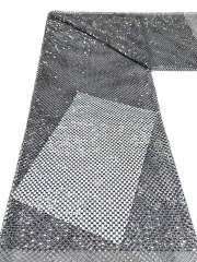 Affordable high quality lace fabric with beads pearls and sequins wedding dress lace fabric
