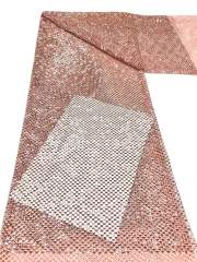Affordable high quality lace fabric with beads pearls and sequins wedding dress lace fabric