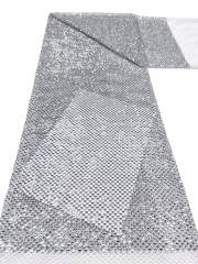 Affordable high quality lace fabric with beads pearls and sequins wedding dress lace fabric